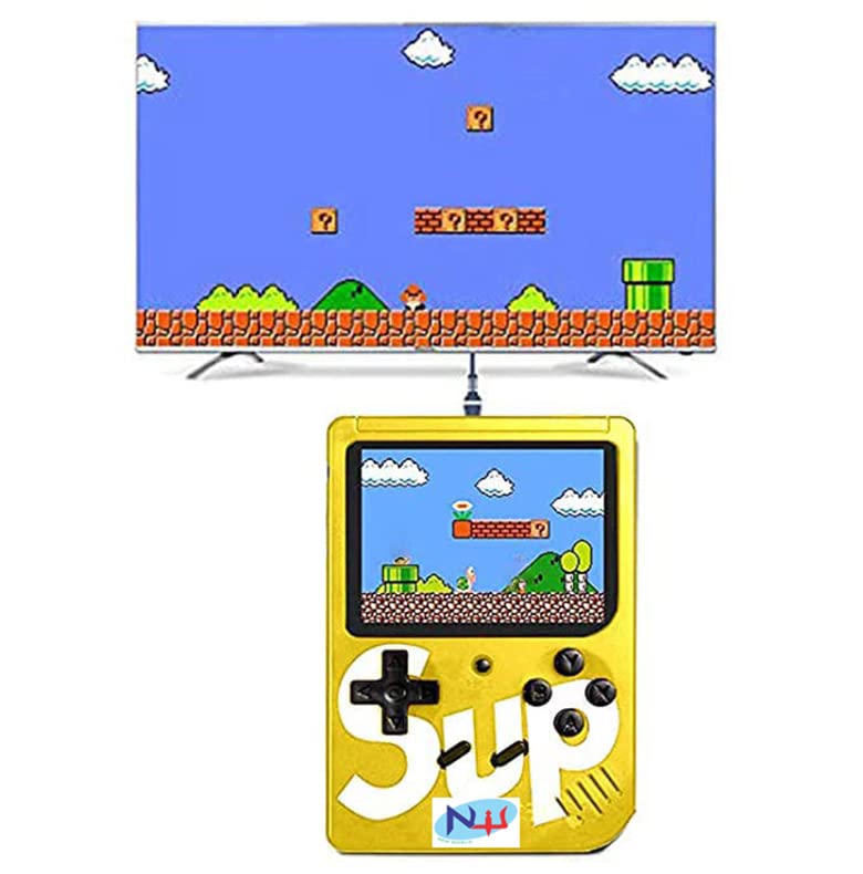 New World SUP Handheld Game Console,Classic Retro Video Gaming Player Colorful LCD Screen USB Rechargeable Portable Game Console with 400 in 1 Classic Old Games Best Toy Gift for Kids